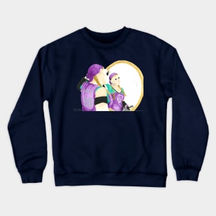 Daily Doodle 31-Vanity-Derby Girls-Validated Vanity Crewneck Sweatshirt